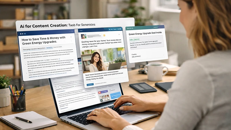 AI content creation tools helping small businesses write blogs, ads, and social media posts