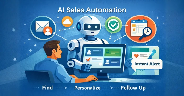AI-powered sales automation helping small businesses manage leads, personalize outreach, and automate follow-ups