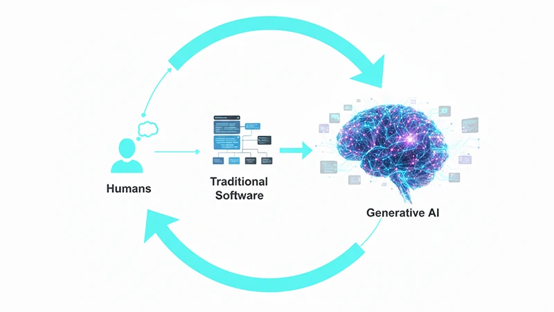 Hybrid intelligence workflow illustration