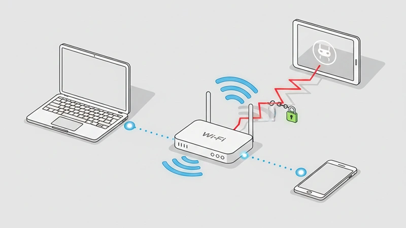 Man-in-the-middle attack on public Wi-Fi network