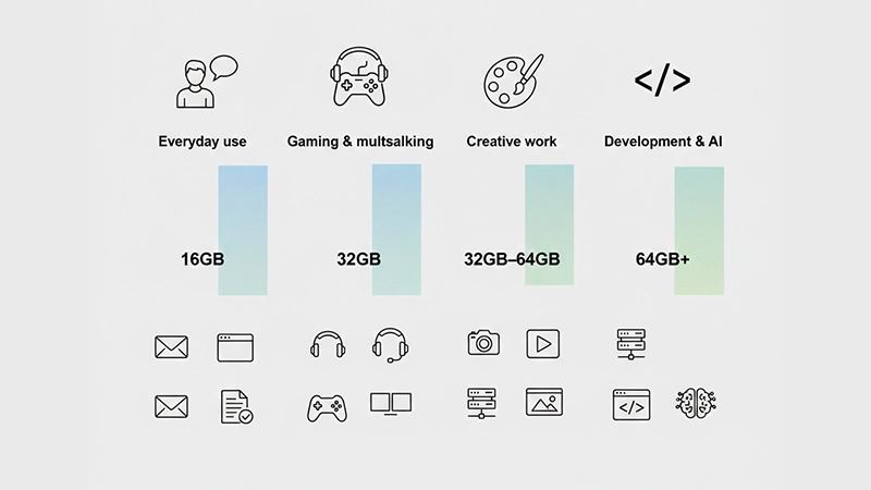 RAM requirements for different users in 2026